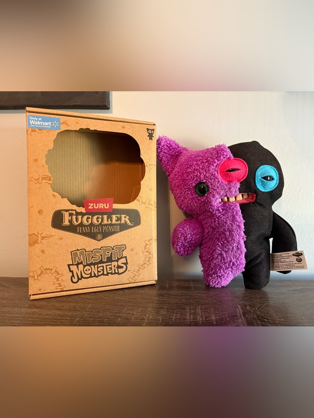 ZURU Fuggler Misfit Monsters Purple & Black Plush Toy